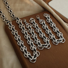 Men’s Rounded Link Necklace or Bracelet