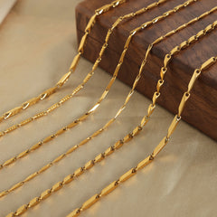 Textured Geometric Necklace Collection