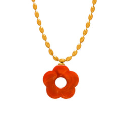 Color Resin Flower Pendant Jewelry