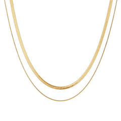 Marielle Vintage-Inspired Snake Layered Necklace