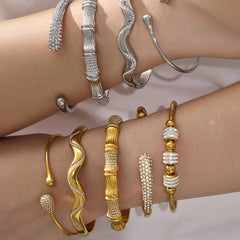 Cubic Zirconia Open Bangle Designs