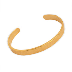 Hammered Open Cuff Bracelet