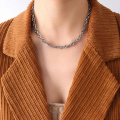 18K Gold-Plated Rope Chain Necklace or Bracelet