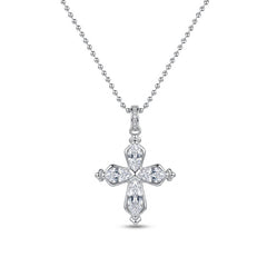 Daphne Pavé Cross Choker Necklace