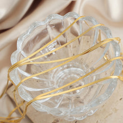 Gold-Tone Flat Snake Chain Necklace