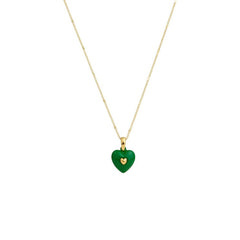 Nicolette Enamel Heart Necklace