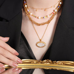 Geometric Chain Necklace or Bracelet Collection
