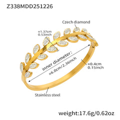 Cubic Zirconia Clover & Geometric Clasp Bracelets