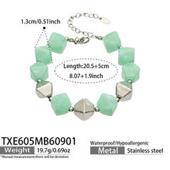 Faceted Color Resin Geometric Jewelry