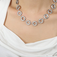 Open Circle Necklace Bracelet or Earrings