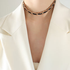 Braided Cord Link Necklace or Bracelet
