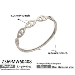 Sculptural Link Bangle Bracelet Designs