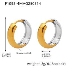 Polished Round Hoop Earring Collection