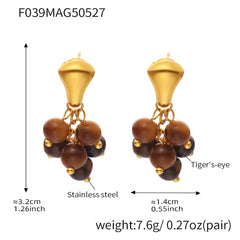 Bead Cluster Drop Earrings