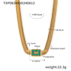 Geometric Inlay Necklace or Bracelet
