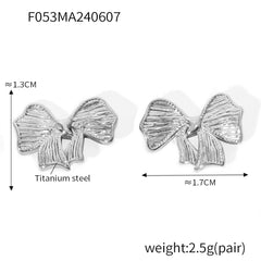 Gold-Tone Bow Stud and Drop Earring Designs