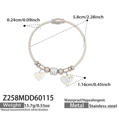 Charm-Accent Flexible Cuff Bracelets