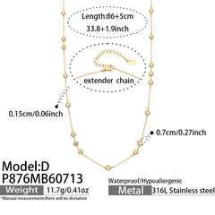 18K Gold-Plated Round Cubic Zirconia Necklace Collection