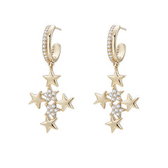 Daphne Vintage-Inspired Star Stud Earrings