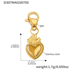 Heart and Chili Charm Necklace or Pendant