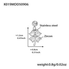18K Gold-Plated Cubic Zirconia Charms and Chain Designs