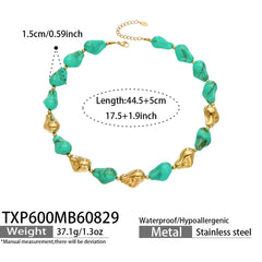 Color Resin Sculptural Link Necklace and Bracelet