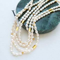 18K Gold-Plated Freshwater Pearl Necklace