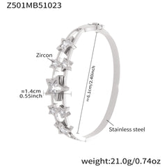 Cubic Zirconia Clasp Bangle Designs