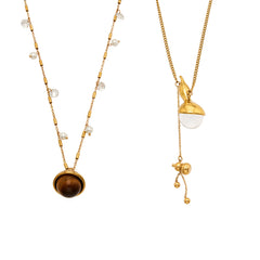 Gourd and Tiger Eye Pendant Necklace Designs