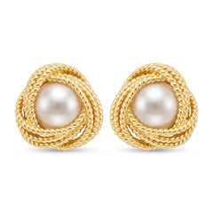 Daphne Vintage-Inspired Pearl Stud Earrings No. 460347