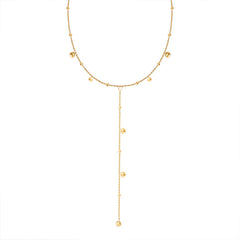 Beaded Y-Drop Necklace