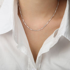Textured Geometric Necklace Collection
