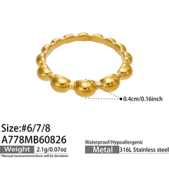 Beaded Band or Cubic Zirconia Ring