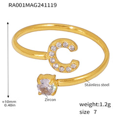 Cubic Zirconia Initial Jewelry Collection
