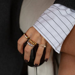 Daphne Snake Adjustable Ring