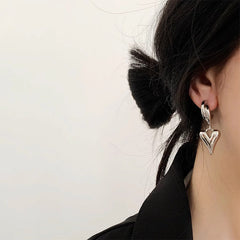 Camille Heart Hoop Earrings