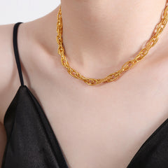 Geometric Chain Necklace or Bracelet Collection