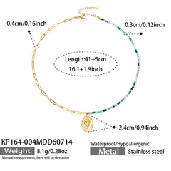Colorful Natural Stone Bead Necklace Collection