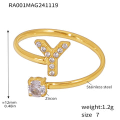 Cubic Zirconia Initial Jewelry Collection