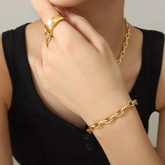 Bold Oval Link Necklace or Bracelet