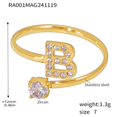 Cubic Zirconia Initial Jewelry Collection