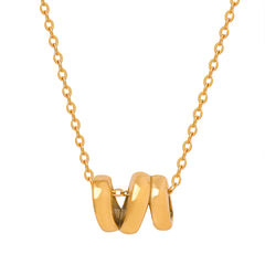 Twisted Sculptural Pendant Necklace