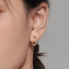 Marielle Dainty Pearl Twisted Stud Earrings