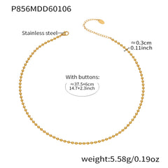 18K Gold-Plated Layered Enamel Tag Necklace