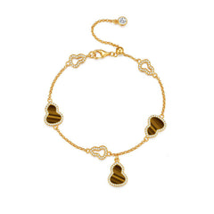 Daphne Dainty Red Agate Gourd Bracelet