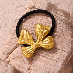 18K Gold-Plated Sculptural Hair Tie Designs
