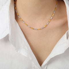 Textured Geometric Necklace Collection