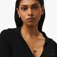 Organic Pebble Pendant Necklace