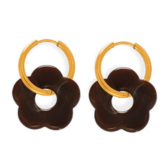 Color Resin Flower Pendant Jewelry