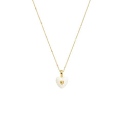 Nicolette Enamel Heart Necklace